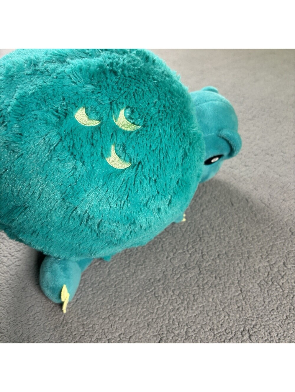 Squishable Trex Dinosaur Blue Green Plush Chubby Teal Stuffed Animal Toy 12" - Picture 5 of 6